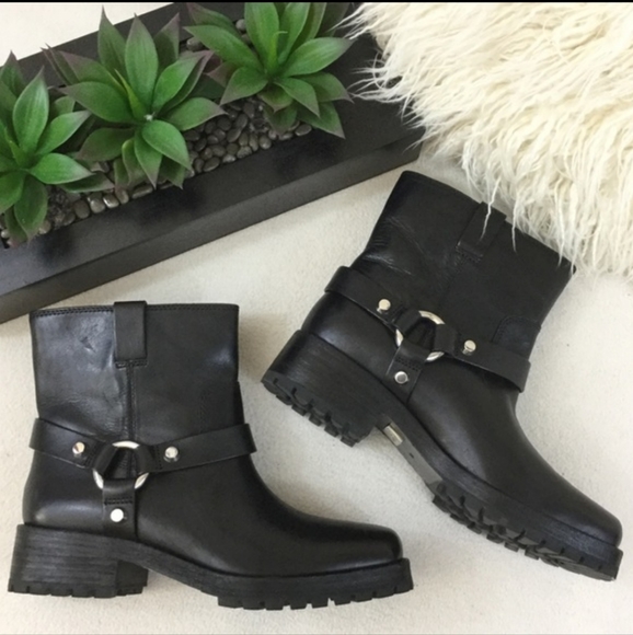 Leather studded moto boots Michael Kors - Picture 1 of 8